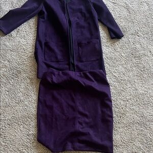 Chic Long Sleeve Purple Dress